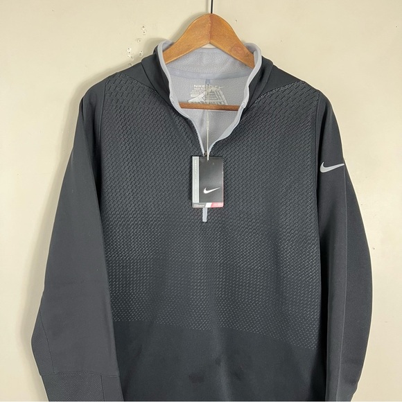 Nike Black Performance Golf Men's Dri-FIT ADV 1/2-Zip Golf Top Sweater SZ Large - Picture 3 of 14